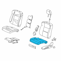 OEM Acura RDX Pad, Left Front Seat Cushion Diagram - 81537-TX4-A31