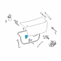 OEM 2007 Nissan Sentra Trunk Lock Assembly Diagram - 84630-ET000