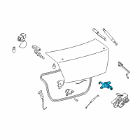 OEM 2007 Nissan Sentra Cylinder Set-Trunk Lid Lock Diagram - H4660-ET00A