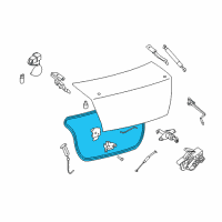 OEM Nissan Sentra WEATHERSTRIP-Trunk Lid Diagram - 84830-ET00A