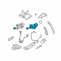 OEM BMW Exchange-Turbo Charger Diagram - 11-65-7-646-092