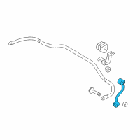 OEM 2011 Nissan Juke Link Complete-STABILIZER Rear, LH Diagram - 55619-1KD0A