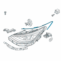 OEM 1992 Hyundai Elantra Module-HEADLAMP Adjust Mechanism Diagram - 92133-28050