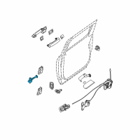 OEM 2012 Nissan Armada Check Link Assembly-Rear Door, R Diagram - 82430-ZC30A