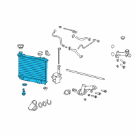 OEM 2012 Chevrolet Caprice Radiator Assembly Diagram - 92251999