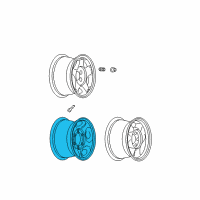 OEM GMC Sierra 2500 HD Classic Spare Wheel Diagram - 9595396