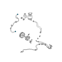 OEM 2004 Toyota Echo Return Hose Clip Diagram - 90080-46355