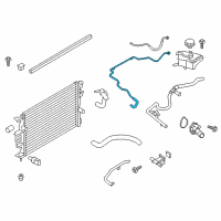 OEM 2018 Ford Fusion Reservoir Hose Diagram - DG9Z-8063-D