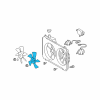 OEM 2007 Lexus RX400h Fan Diagram - 16361-20230