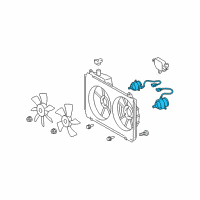 OEM Lexus Motor, Cooling Fan Diagram - 16363-20400