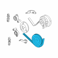 OEM 1995 BMW 750iL Ribbed V-Belt Diagram - 11-28-7-636-368