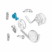 OEM 2001 BMW 750iL Adjusting Pulley Diagram - 11-28-1-745-550