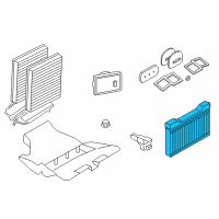OEM 2012 BMW ActiveHybrid 5 Heater Core Diagram - 64-11-9-163-330