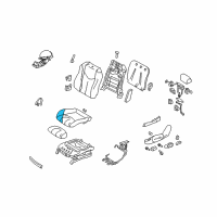 OEM 2014 Infiniti Q60 Pad_Front Seat Cushion Diagram - 87361-JJ80A