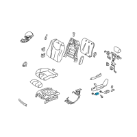 OEM Infiniti Front Seat Slide Switch, Left Diagram - 87066-3LZ1A