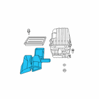 OEM 2014 Dodge Avenger Fuel Fresh Air Duct Diagram - 4891632AD