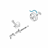 OEM 2005 Kia Sportage Hose Assembly-Brake Booster Diagram - 591302E300