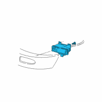 OEM 1998 Ford F-150 Fog Lamp Assembly Diagram - F75Z-15A254-BB