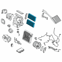 OEM 2021 BMW i3 Fine Dust Filter Set Diagram - 64-31-6-835-406