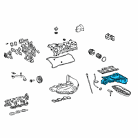 OEM 2020 Lexus LS500h Pan Sub-Assembly, Oil, N Diagram - 12101-31241