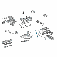 OEM 2021 Lexus LC500h Gage Sub-Assy, Oil Level Diagram - 15301-31170