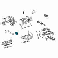 OEM 2018 Lexus LC500h Pulley Assy, Crankshaft Diagram - 13470-31080