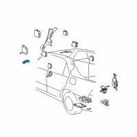 OEM 2004 Lexus LS430 Network Gateway Computer Diagram - 89100-50A30