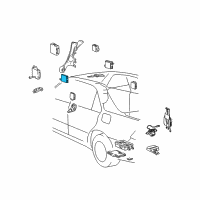 OEM Lexus LS430 Multiplex Network Door Computer, Front Left Diagram - 89223-50210