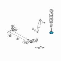 OEM 2013 Kia Forte Koup Pad-Rear Spring Lower Diagram - 553321M000