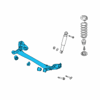 OEM Kia Torsion Axle Complete Diagram - 551002K201