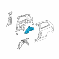 OEM 2003 Honda Civic Wheelhouse, R. RR. Diagram - 64330-S5S-G01ZZ