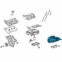 OEM 2018 Cadillac CT6 Intake Manifold Diagram - 12674143