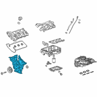 OEM 2016 Chevrolet Camaro Timing Cover Diagram - 12668463