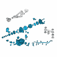 OEM 2021 Honda HR-V Carrier Assembly, Rear Differential Diagram - 41200-54A-J00