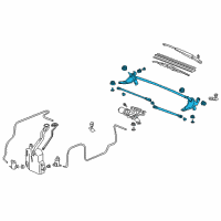 OEM Honda Element Link, FR. Wiper Diagram - 76530-SCV-A01