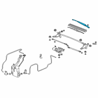 OEM Honda Element Arm, Windshield Wiper (Driver Side) Diagram - 76600-SCV-A01