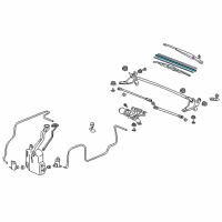 OEM 2007 Honda Element Rubber, Blade (500MM) Diagram - 76622-SCV-A01