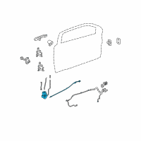 OEM 2008 Pontiac G5 Latch Diagram - 25938087