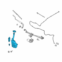 OEM 2015 Ford Mustang Washer Reservoir Diagram - FR3Z-17618-H