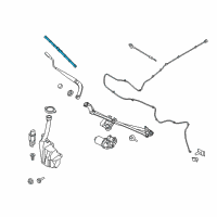 OEM 2016 Ford Mustang Wiper Blade Diagram - FR3Z-17528-B