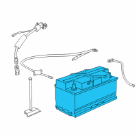 OEM 2000 BMW 750iL Battery, Manuf.: Douglas (Warranty Only) Diagram - 61-21-6-902-796