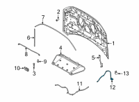 OEM 2022 Lincoln Corsair CABLE ASY - HOOD CONTROL Diagram - LJ6Z-16916-B