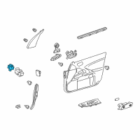 OEM 2012 Lexus IS250 Switch Assy, Outer Mirror Diagram - 84872-53010