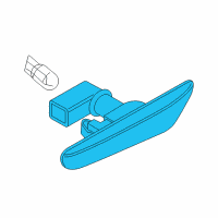 OEM 2009 BMW 335i Additional Turn Indicator Lamp Diagram - 63-13-7-253-325