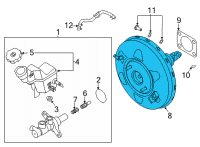 OEM 2022 Hyundai Sonata Booster Assembly-Brake Diagram - 59110-L0000