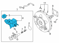 OEM 2020 Hyundai Sonata Reservoir-Master Cylinder Diagram - 58511-L1000