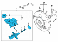 OEM 2021 Kia K5 Cylinder Assembly-Brake Diagram - 58510L1200