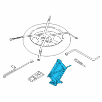 OEM 2017 BMW X6 Articulated Car Jack, Steel Diagram - 71-12-6-754-372