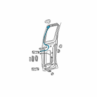 OEM 1999 Ford E-250 Econoline Upper Latch Diagram - AC2Z-15264A26-B