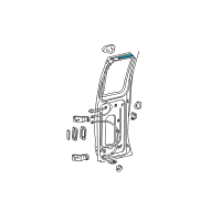 OEM 1999 Ford E-150 Econoline Club Wagon Weatherstrip Diagram - F5UZ-1525325-BA